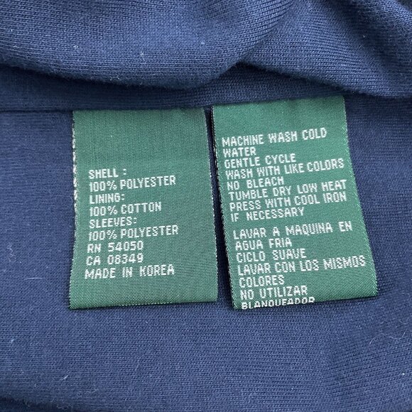 Ralph Lauren Jacket Men Large Blue Red Softshell Cotton Lined Golf Windbreaker - Picture 5 of 13